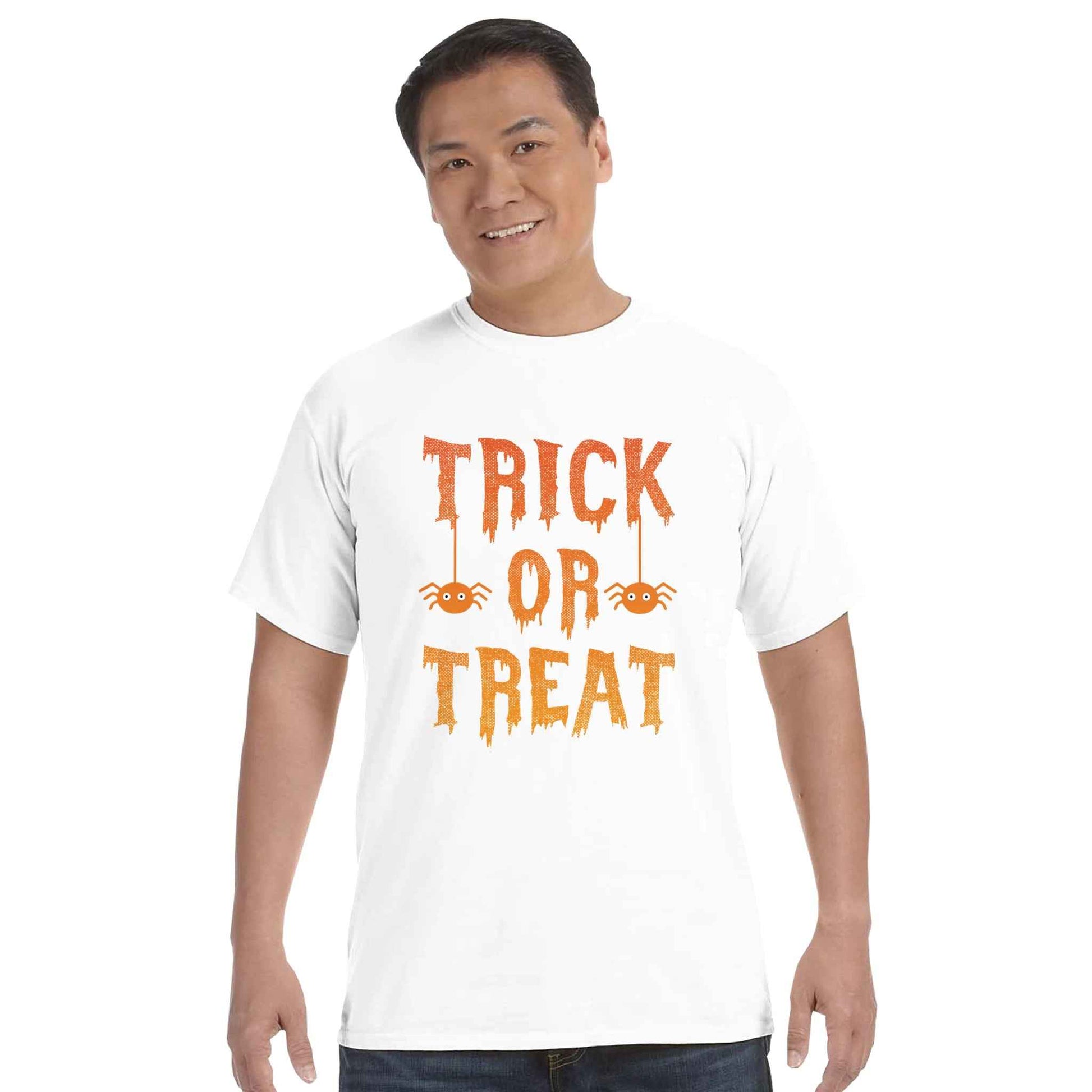 Trick or Treat Unisex T-Shirt - Vintage Style Halloween Cotton Tee for Adults