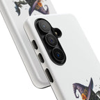 Halloween Witch Initial Phone Case - Letter A Pumpkin, Bat & Potion Cute Fall Phone Cover