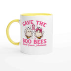 Save the Boo Bees Breast Cancer Awareness Mug – 11oz Ceramic Coffee Cup