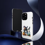 Halloween Witch Initial Phone Case - Letter A Pumpkin, Bat & Potion Cute Fall Phone Cover