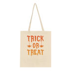 Trick or Treat Cotton Tote Bag – Eco-Friendly Halloween Accessory