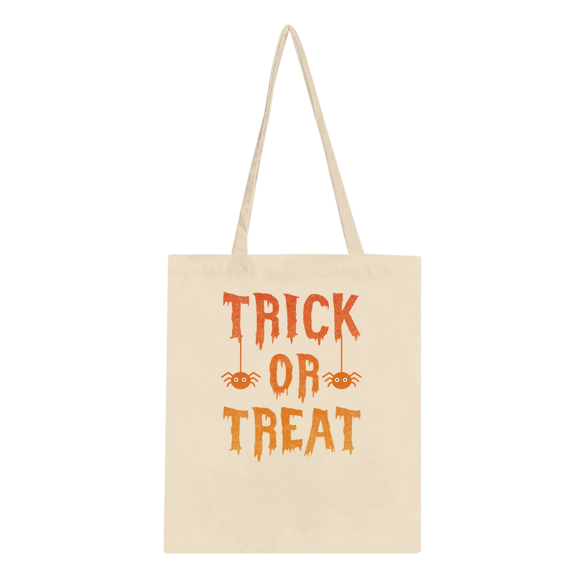Trick or Treat Cotton Tote Bag – Eco-Friendly Halloween Accessory