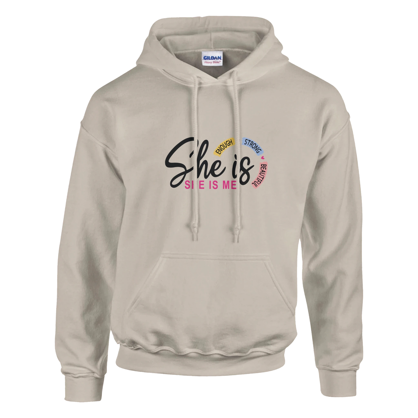She Is And She Is Me Affirmation Heavy Blend Hoodie