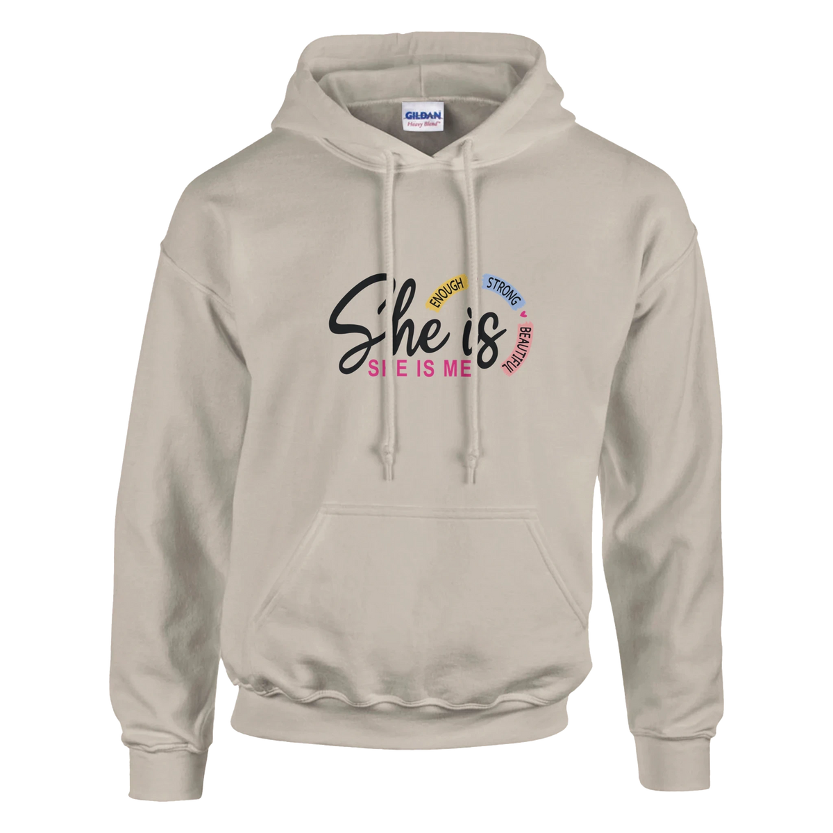 She Is And She Is Me Affirmation Heavy Blend Hoodie