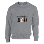 Hey Boo Crewneck Sweatshirt – Comfortable Cotton-Blend Pullover