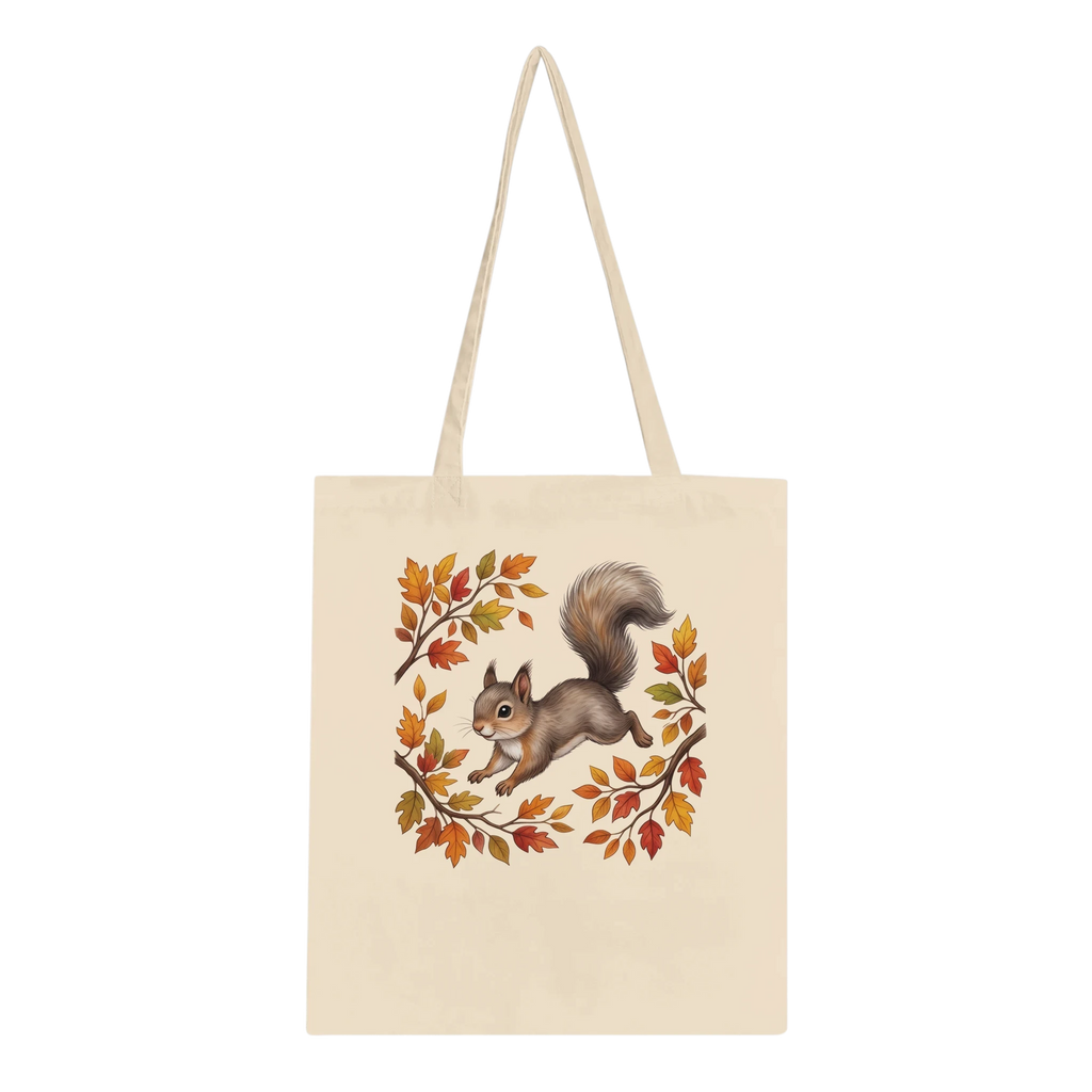 Woodland Animals Autumn Cotton Tote Bag - 11 Unique Designs