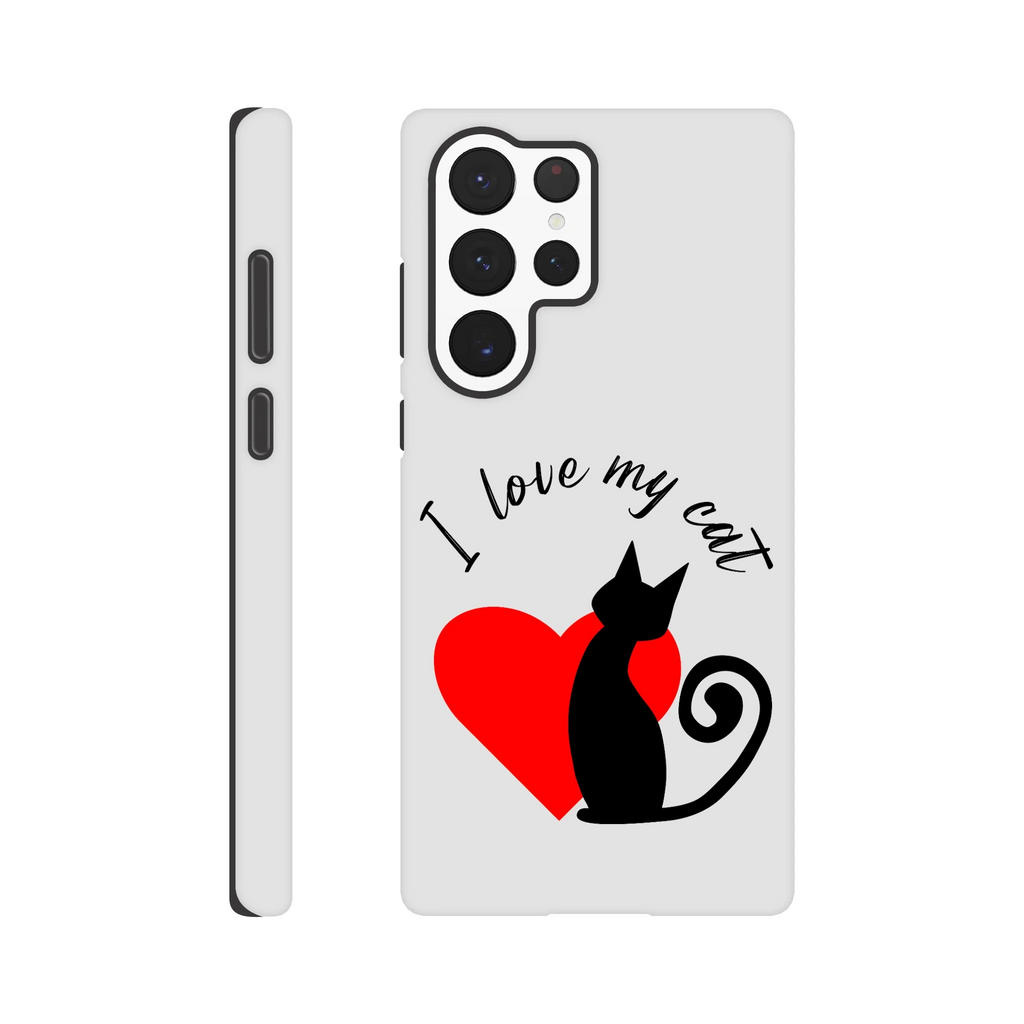 I Love My Cat Samsung Tough Case – Premium Dual-Layer Protective Phone Cover