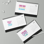 Inspirational Quotes Desk Calendar 2027 — Motivational Monthly Grid