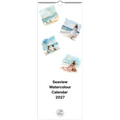 2027 Seaview Watercolour Wall Calendar – Personalised Custom Dates & British Bank Holidays