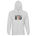 Hey Boo Halloween Unisex Hoodie – Sustainable Cotton Blend Pullover
