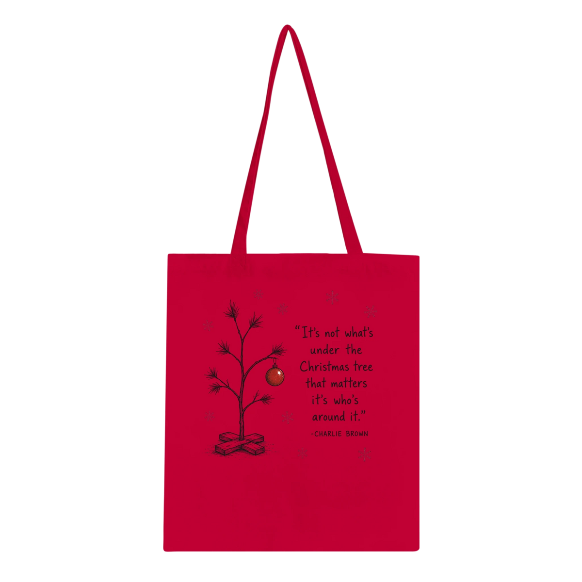 It's Not What's Under The Christmas Tree But Who Is Around It Tote Bag – Cotton Eco-Friendly Shopper