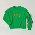 Peace Love Cure Kidney Cancer Unisex Sweatshirt – Support Kidney Cancer UK