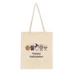 Personalised Cute Halloween Tote Bag - Custom Cotton Shopper