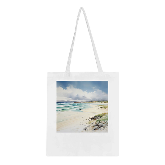 Scottish Watercolour Tote Bag – 100% Cotton Eco-Friendly Carryall