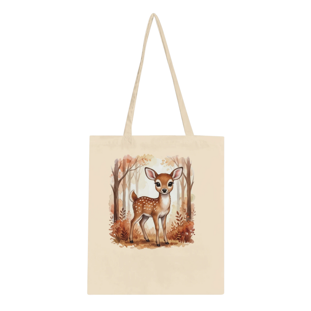 Woodland Animals Autumn Cotton Tote Bag - 11 Unique Designs
