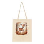 Woodland Animals Autumn Cotton Tote Bag - 11 Unique Designs
