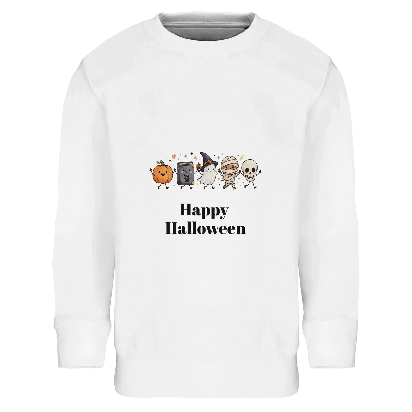 Personalised Cute Halloween Jumper for Kids - Custom Spooky Children's Sweatshirt