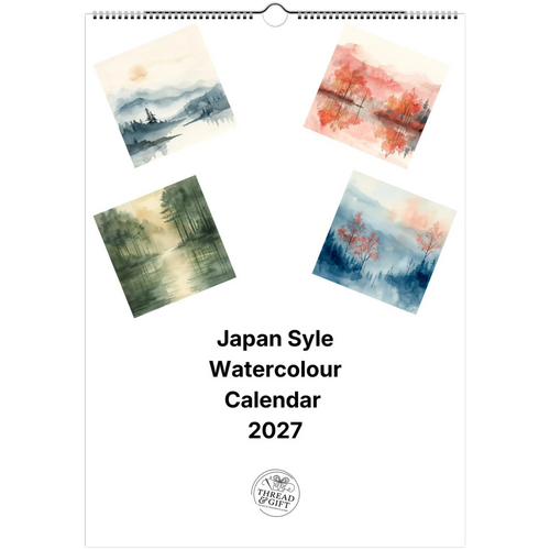 2027 Japan Style Watercolour Wall Calendar – Personalised Artistic Design