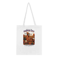 Pumpkin Spice Drink Skeleton Cotton Tote Bag – Eco-Friendly Reusable Shopper