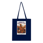 Pumpkin Spice Drink Skeleton Cotton Tote Bag – Eco-Friendly Reusable Shopper
