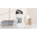 You Are... Affirmation Stainless Steel Travel Mug - 15oz Insulated Leak-Proof Cup