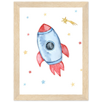 Love You to the Moon and Back Framed Poster – Nursery & Kids Room Decor