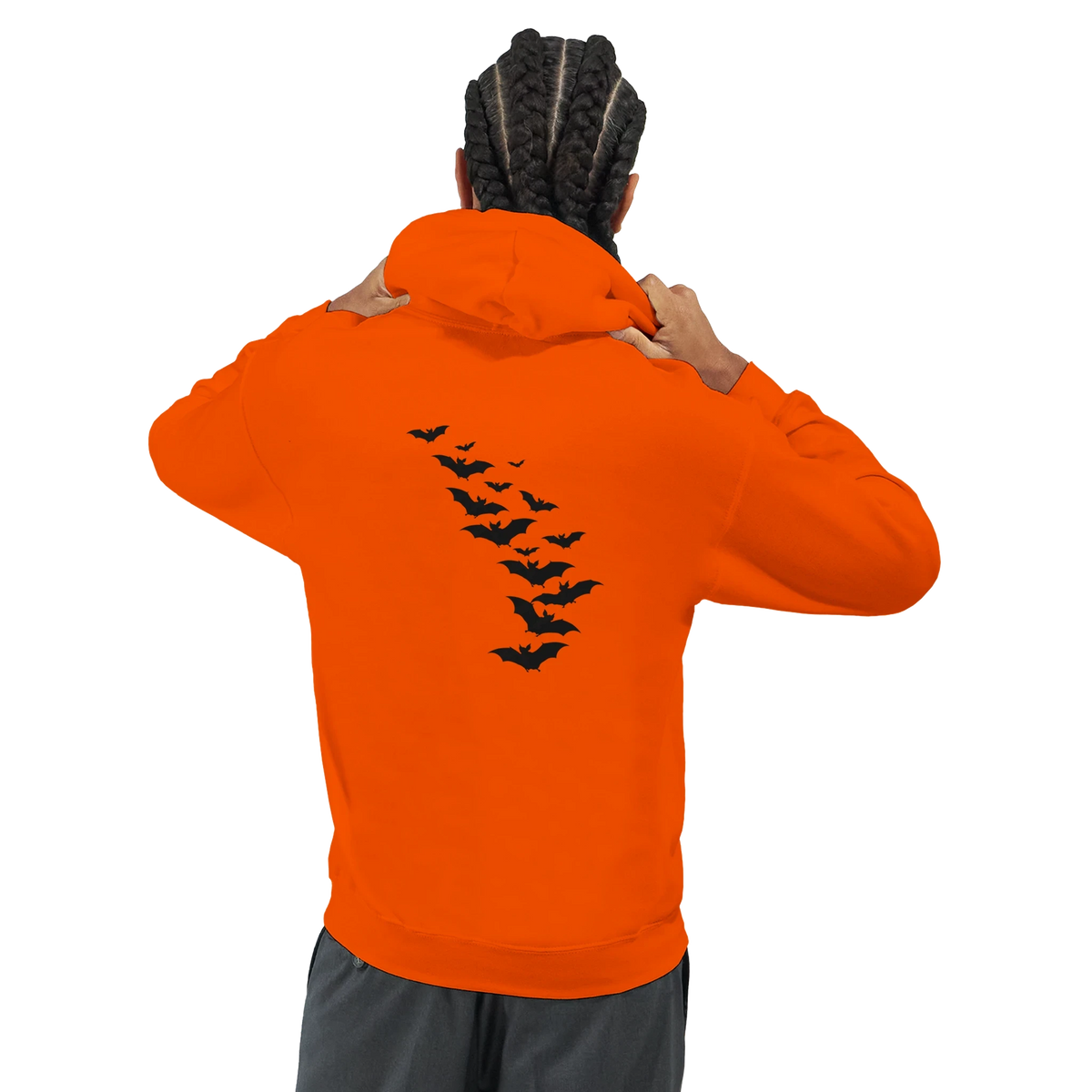 Bat Back Graphic Hoodie – Premium Heavyweight Cotton Blend