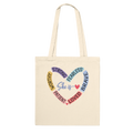 Premium Cotton Tote Bag – 'She is Heart' Affirmation Design