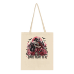 Simply Meant to Be Halloween Cotton Tote Bag – Eco-Friendly Reusable Shopper