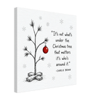It's Not What's Under The Christmas Tree Canvas Print - Festive Wall Art
