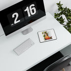 Autumn Pumpkin Letter A Mouse Pad — Fall Monogram Gaming Desk Mat