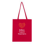 Kidney Cancer Awareness Heart Tote Bag – Support Kidney Cancer UK