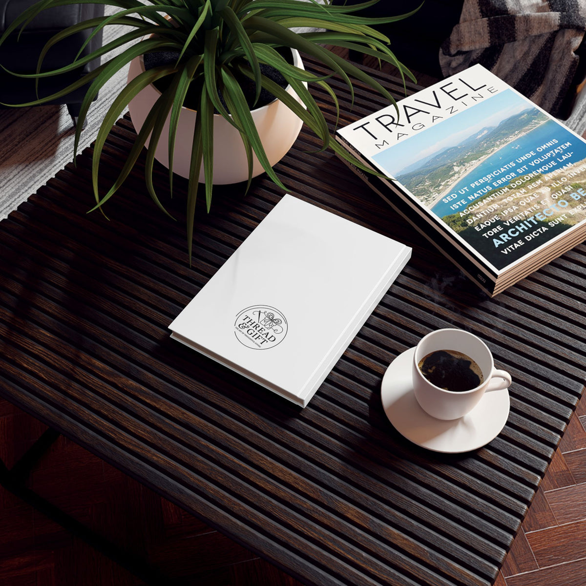 Inspirational Hardback Journal — “Nothing Will Work Unless You Do” Motivational Notebook