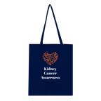 Kidney Cancer Awareness Heart Tote Bag – Support Kidney Cancer UK