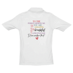 To The Person Behind Me Affirmation Unisex Premium Pique Polo Shirt
