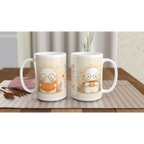 Hocus Pocus I Need Coffee to Focus Ceramic Mug - 15oz Glossy White Coffee Cup
