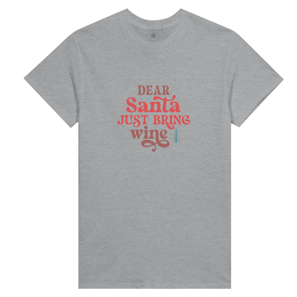 Dear Santa Please Bring Wine Women's Scoop Neck T-Shirt
