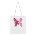 Butterfly Breast Cancer Awareness Tote Bag – Eco-Friendly Cotton Tote