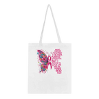 Butterfly Breast Cancer Awareness Tote Bag – Eco-Friendly Cotton Tote