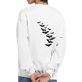 Bat Back Graphic Unisex Sweatshirt – Comfortable Heavy Blend Cotton-Polyester Pullover
