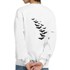 Bat Back Graphic Unisex Sweatshirt – Comfortable Heavy Blend Cotton-Polyester Pullover