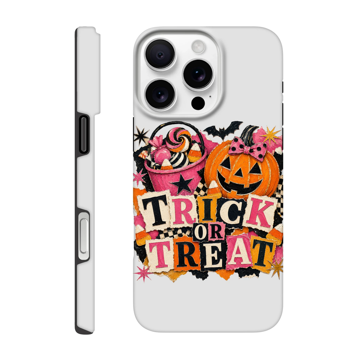Trick or Treat Tough Phone Case – Double-Layered Protective Cover