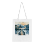 Japanese Style Watercolour Tote Bag – 100% Cotton Eco-Friendly Carryall (20 Designs)