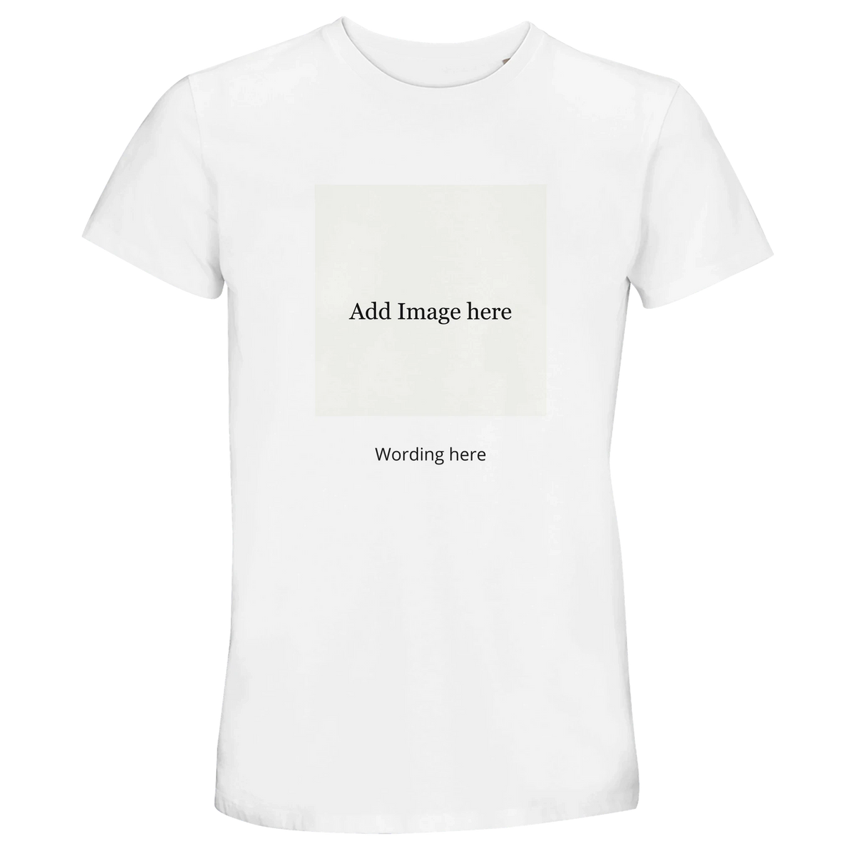 Fully Personalised Unisex Crew Neck T-Shirt - Custom Image and Text