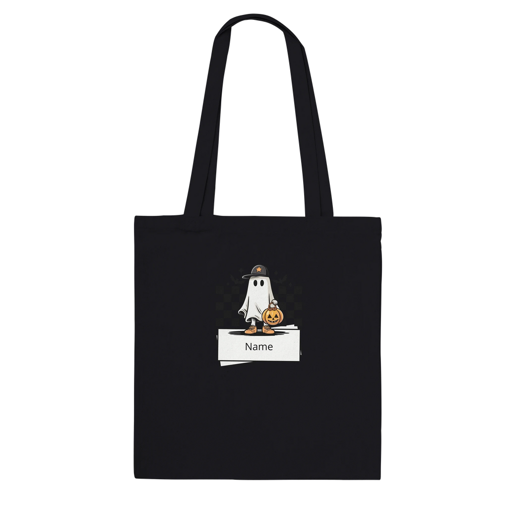 Personalized Trick or Treat Cotton Tote Bag – 4 Custom Halloween Designs
