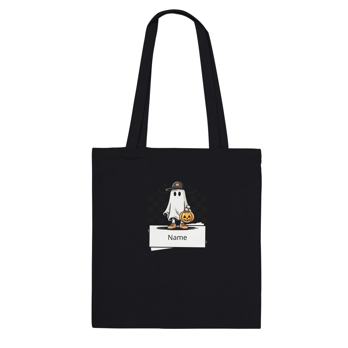 Personalized Trick or Treat Cotton Tote Bag – 4 Custom Halloween Designs