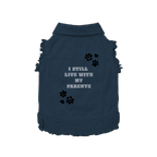 I Still Live With My Parents Dog Denim Jacket - Indigo and Black