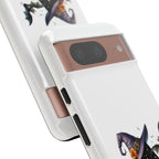 Halloween Witch Initial Phone Case - Letter A Pumpkin, Bat & Potion Cute Fall Phone Cover