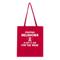 Fighting Melanoma Is Not For The Weak Tote Bag – Eco-Friendly Cotton Canvas