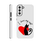 I Love My Cat Samsung Tough Case – Premium Dual-Layer Protective Phone Cover